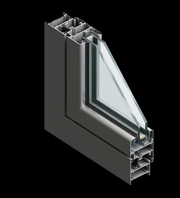 Presjek aluminijumskog profila FEAL 45 MILL